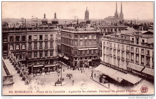 33 BORDEAUX ---place de la comedie - terrasse du grand theatre