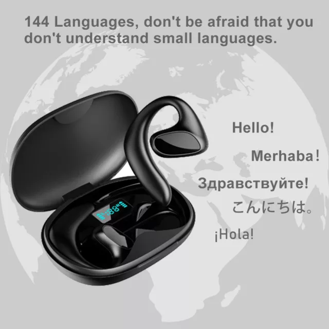 144 Language Translator Earbuds M8 Wireless Bluetooth Two Way Translator Device 3
