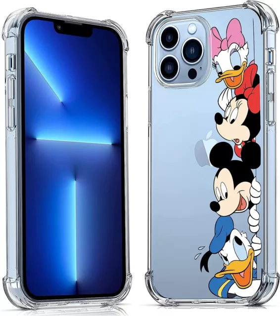 iPhone XR Disney Familie weiche TPU Abdeckung Stoßstange Mickey Minnie Maus Daisy Donald