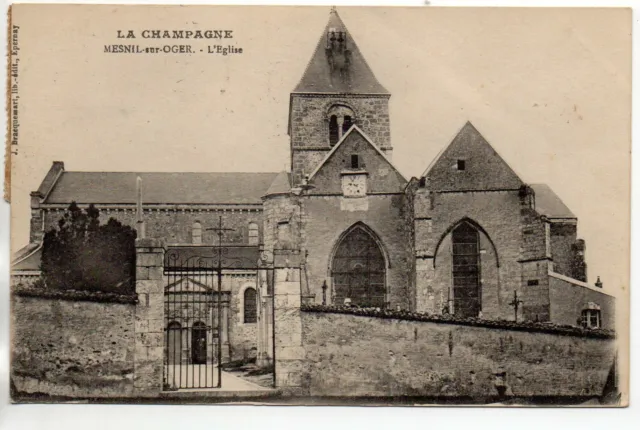 LE MESNIL SUR OGER - Marne - CPA 51 - l' église