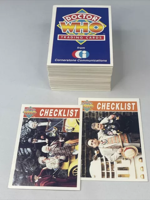 DR WHO - Cornerstone Series 1 - Complete VINTAGE Base Set (110 cards) - 1994