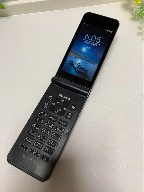 FUJITSU ARROWS F-03L Black DOCOMO SIM unlocked Flip Phone