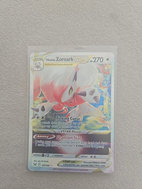 rarest pokemon card for sale Iscan Rainbow Rare Lost Origin 207/196, NM Pokemon Card