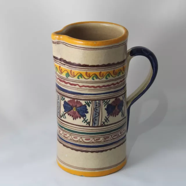 JARRA de Ceramica Popular TALAVERA DE LA REINA Pintada a mano, 2 Litros.