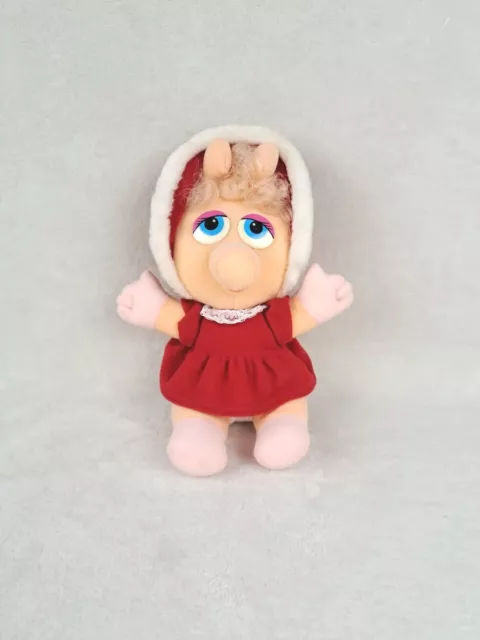 Vintage Baby Miss Piggy  1987 Jim Henson  Stuffed Animal Plush Muppets