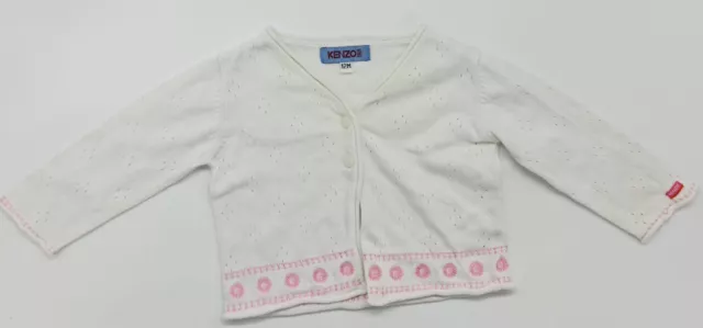 Original Baby Designer Knitted Jacket By Kenzo Size 12M 74 80