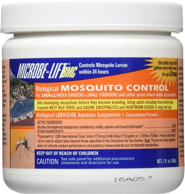 Ecological Labs AEL20036 Microbe Lift Mosquito Control Aquarium Treatment, 2 oz
