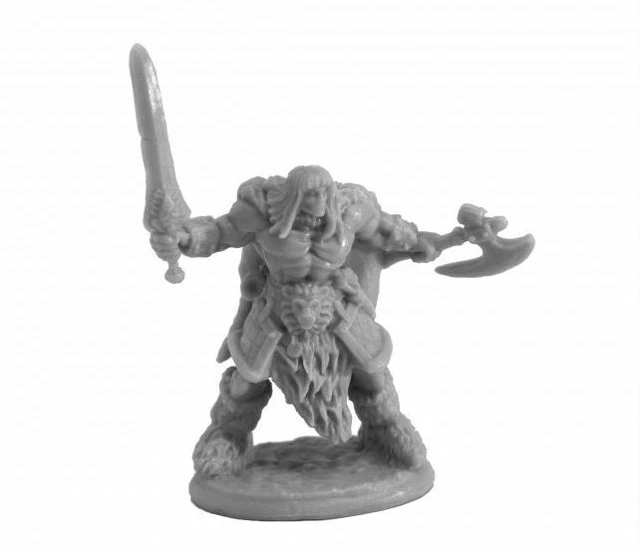 1x TYREA BRONZELOCKS - BONES REAPER Figurine Miniature Rpg Jdr Barbarian 77374 - Foto 10