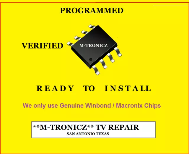 Pre-Programmed Eeprom  For   Toshiba   32C120U   Main Board#  461C4Q51L11