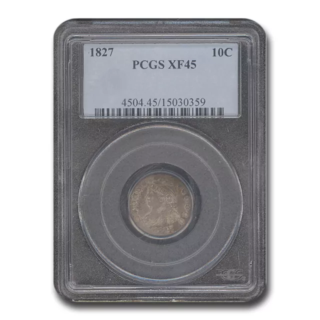 1827 Capped Bust Dime XF-45 PCGS
