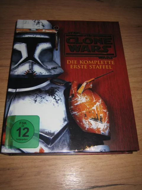 Blu-Ray STAR WARS - THE CLONE WARS / Erste  1. Staffel Mediabook 3-Disk