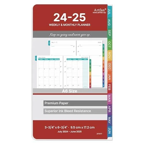 20242025 PLANNER REFILLS Planner Refills 20242025 from Jul 2025 to