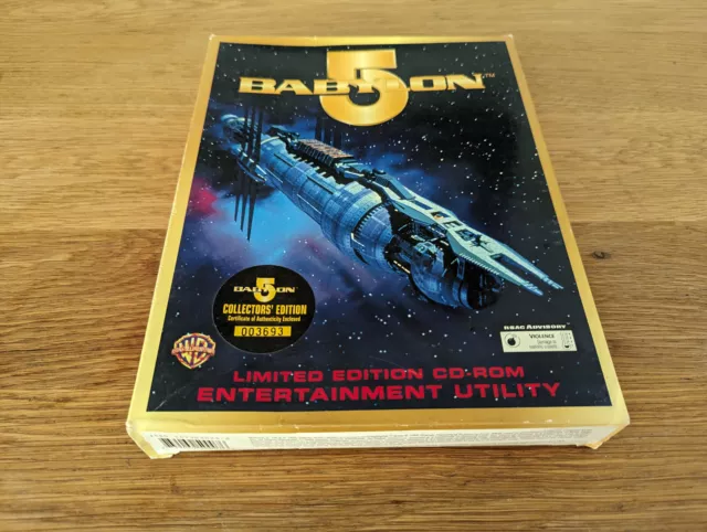 Babylon 5 Limited Edition Entertainment Utility Pc Cd-Rom Big Box - 1995