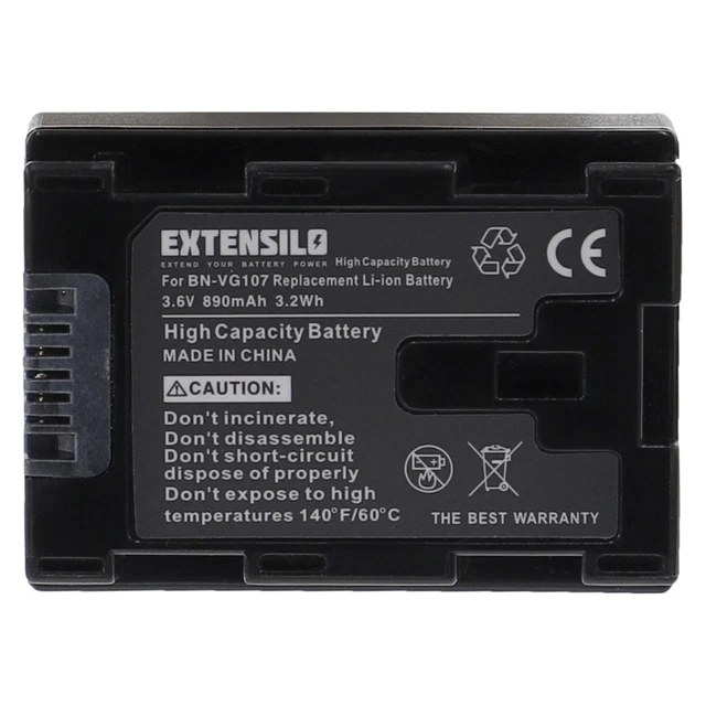 vhbw 1x batteria compatibile con JVC GZ-E200AU, GZ-E200BU, GZ