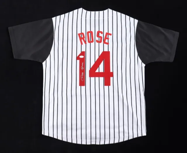 Pete Rose Signed Cincinnati Reds jersey (JSA) MLB's All Time Hit King w/4256