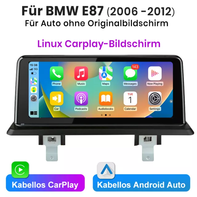 Autoradio Linux GPS Navi iDrive für BMW 1er E81 E82 E87 E88 carplay Androidauto