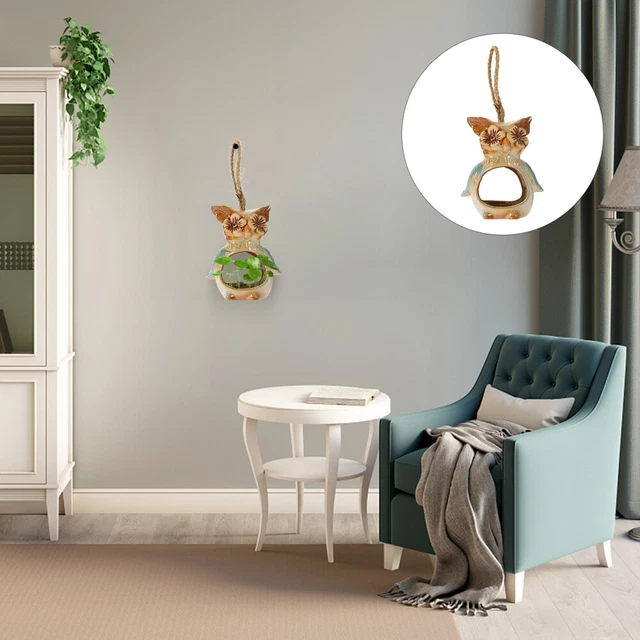 Wand Töpfe Hängen Eule Pflanzer Auto Hängen Blumentopf Tiny Eule Ornamente