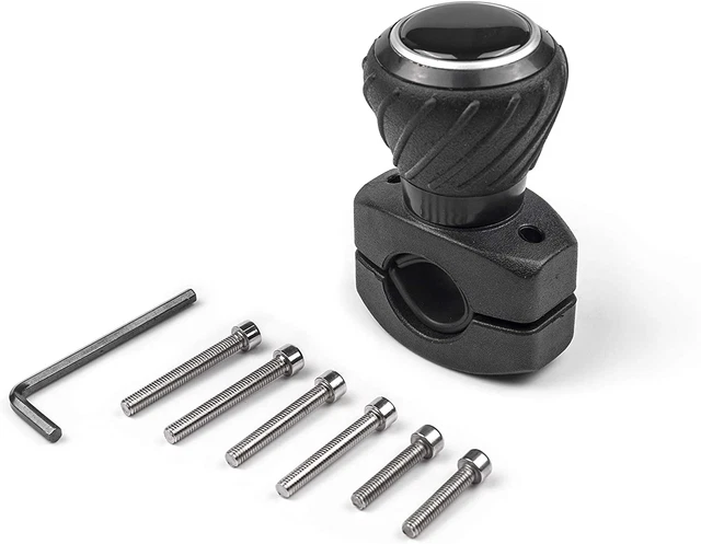 Deluxe Steering Wheel Power Handle Spinner Knob - Universal Steering Wheel Fit f