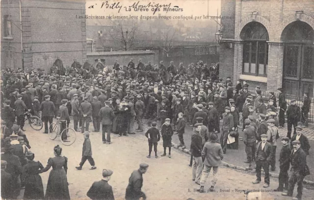 Cpa 62 Billy Montigne Les Grevistes Claim Their Red Flag Confiscated