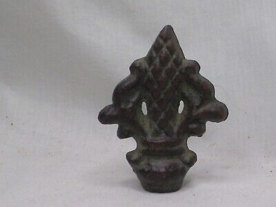 vintage lamp finial cast iron ornate acorn metal lighting accent topper top