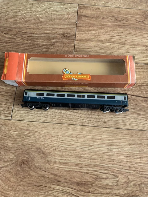 HORNBY R431 INTERCITY 1st Class Coach Boxed BR Blue £18.00 - PicClick UK