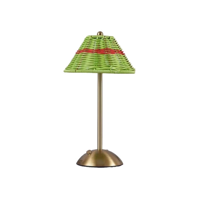 LED RATTAN RECHARGEABLE Desk Lamp 3 Color Light Changing Southeast ...