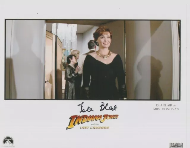Isla Blair   **HAND SIGNED**   8x10 photo  ~  AUTOGRAPHED  ~  Indiana Jones