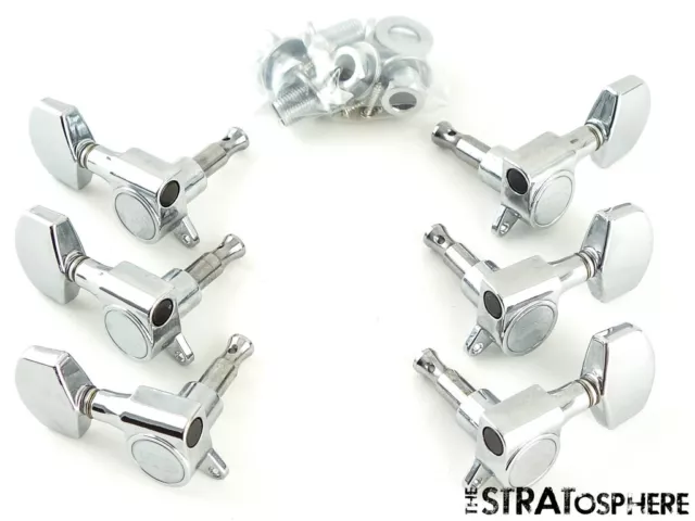6 LEFTY PRS SE Custom 24 TUNERS TUNING PEGS PRS Designed Guitar Part Nickel! 6 LEFTY PRS SE Custom 24 TUNERS TUNING PEGS PRS Designed Guitar Part Nickel!