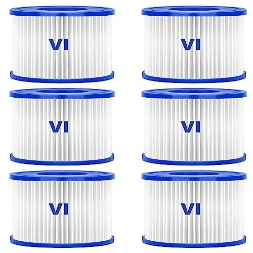 Filtre Piscine Bestway 58323 6 PCS Filtre Spa Type VI pour Lay-Z-Spa Miami Mo...