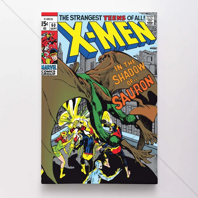 Uncanny X-Men Poster Canvas Vol 1 #60 Xmen Marvel Comic Book Art Print