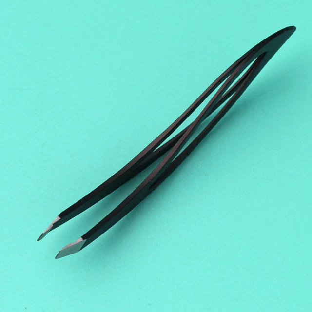 Clip para cejas de acero inoxidable pinzas para cejas herramienta punta inclinada