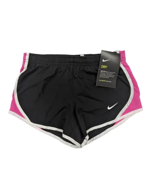 Nike Running Shorts Size XS Girls Standard Fit Active Wear Dri Fit Lined Black
