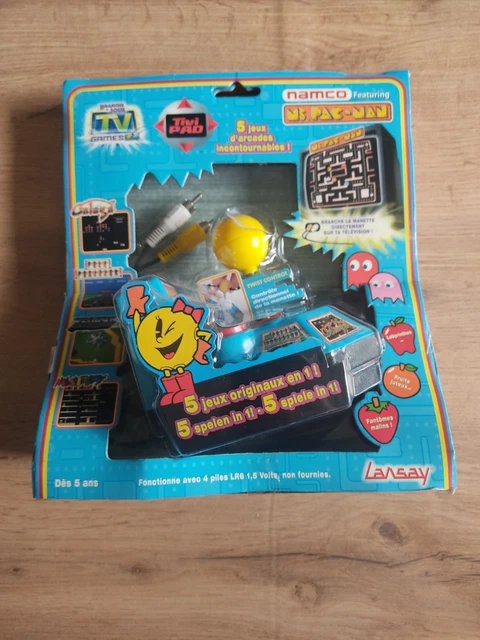 Mini Borne Arcade Ms Pac-Man Bandai Namco 2018 - Console Rétro En Bon état, Jeu Arcade Classique