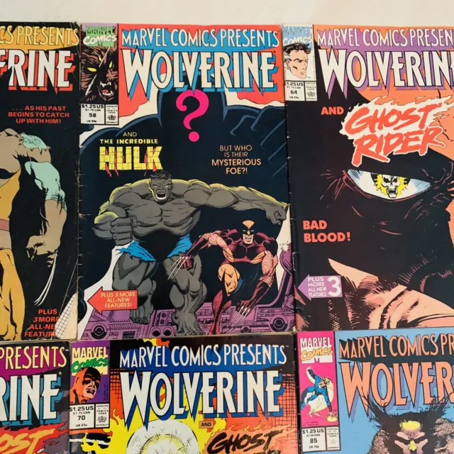 Marvel Comics Presents WOLVERINE/GHOST RIDER 1988 15 Issue Reader Copy Mix Lot 3