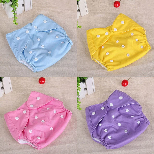Washable Cloth Diaper Baby Solid Diaper Cover Wholesale 1PC Adjustable Reusable