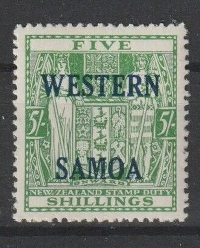 Western Samoa 1955 Soprastampato Fiscale 5 S. Vert 1 Val MNH Yvert 160A
