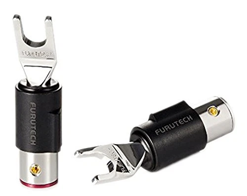 Furutech FT-211(R) Hi-Performance Rhodium-Plated Spade Terminals- Set of 4