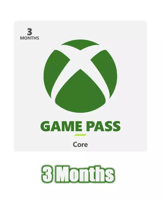 3 Months Xbox Live Gold | Game Pass Core Membership For Xbox One/X/S Global Code