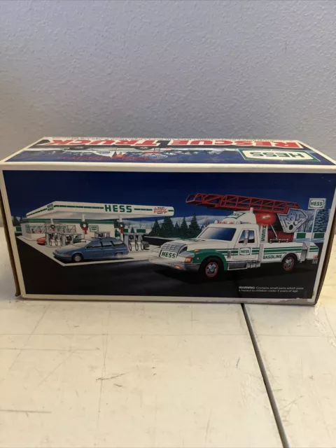 1994 Hess Rescue Truck Empty Box BRAND NEW from PRIVATE COLLECTION 2
