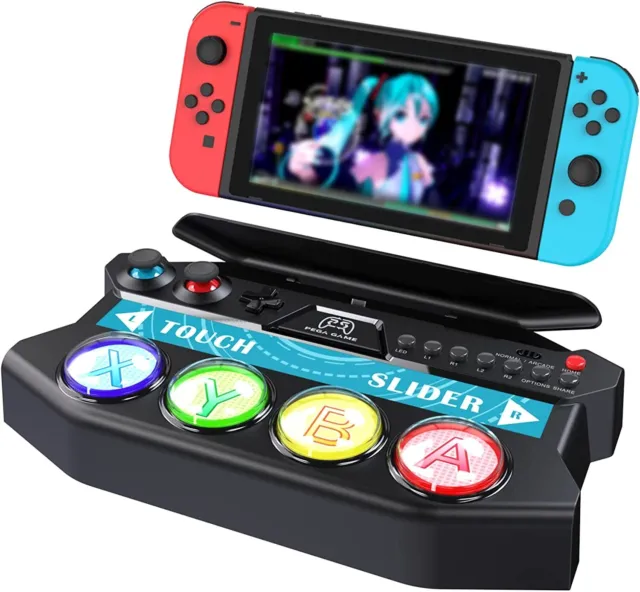 Mini controlador HATSUNE Miku Project DIVA MEGA39 Nintendo Switch Japón Nuevo