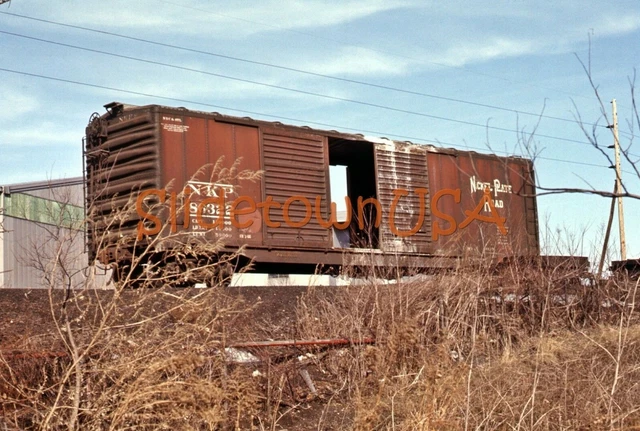 Vtg 1970 Orig Photo Train Slide 86322 N.Y.C. & St. L. Nickel Plate Road X2C042