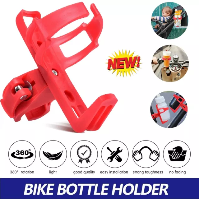 Bike Bicycle Cup Holder Beverage Water Bottle Cage Mount Drink Handlebar Cycling