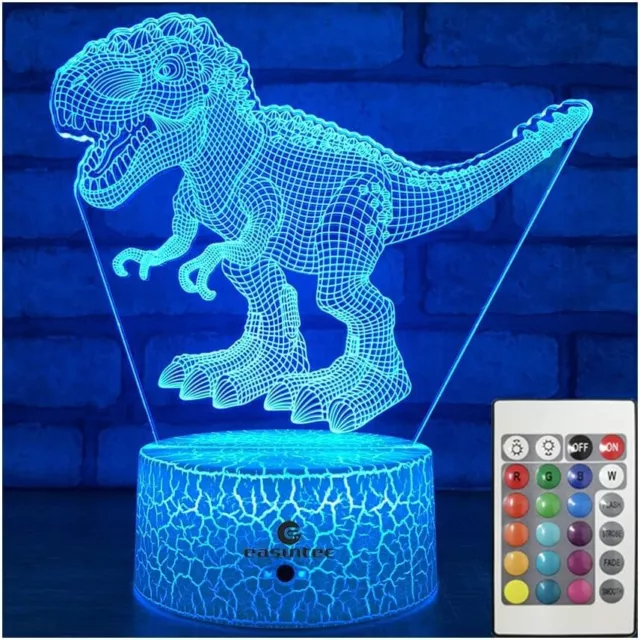 Dinosaur T Rex 3D Lamp Night Light Adjustable Dimmable Low Shipping Cost New