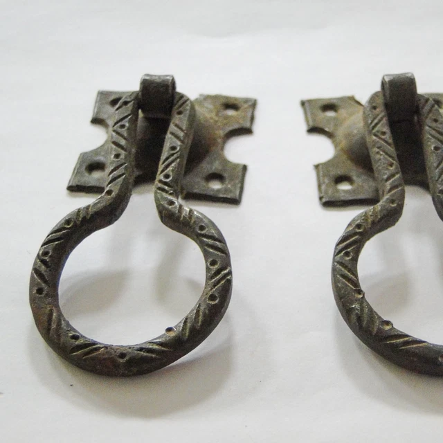 Pair of  Moroccan Door Knocker Hand Forged WROUGHT Iron Antique  Knocker