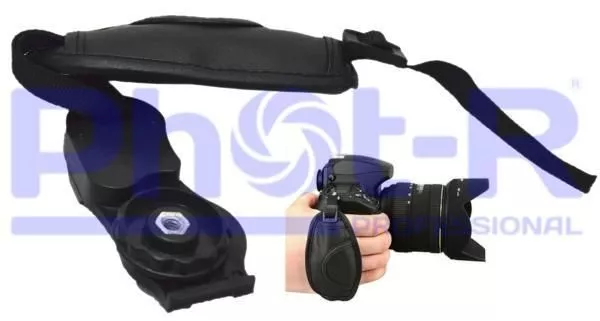 Phot-R Camera Wrist Strap Leather Hand Grip for Canon E1 EOS Nikon Sony DSLR
