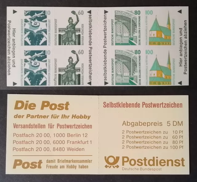 BRD Bund MH 27 1531 - 1534 ** postfrisch Markenheftchen Sehenswürdigkeiten, SWK