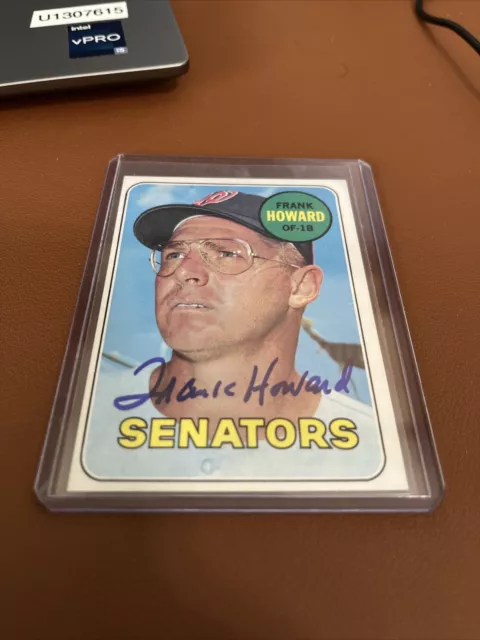 Frank Howard Washington Senators 1969 Topps #170 Signed Baseball Card DECEASED