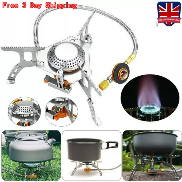 3500W Portable Gas-Burner Fishing Outdoor Cooking Camping Picnic Cook Stove Tool