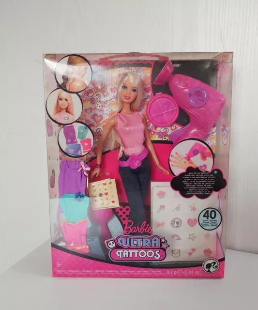 2009 Totally Stylin Tattoos Barbie included Stamper for you, Barbie and  Fashions 40 Tattoos Video | Barbie, Barbie top, Barbie dolls