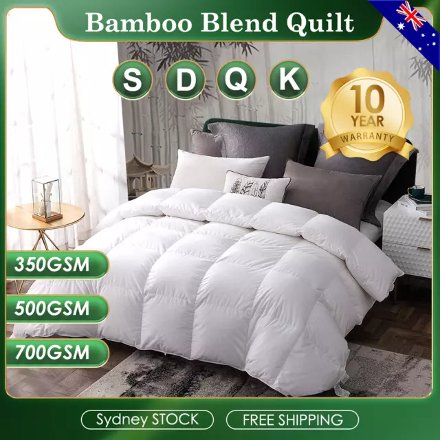 Hotel Choice Natural Bamboo Quilt Donnas Duvets Hypoallergenic Kids Friendly NSW